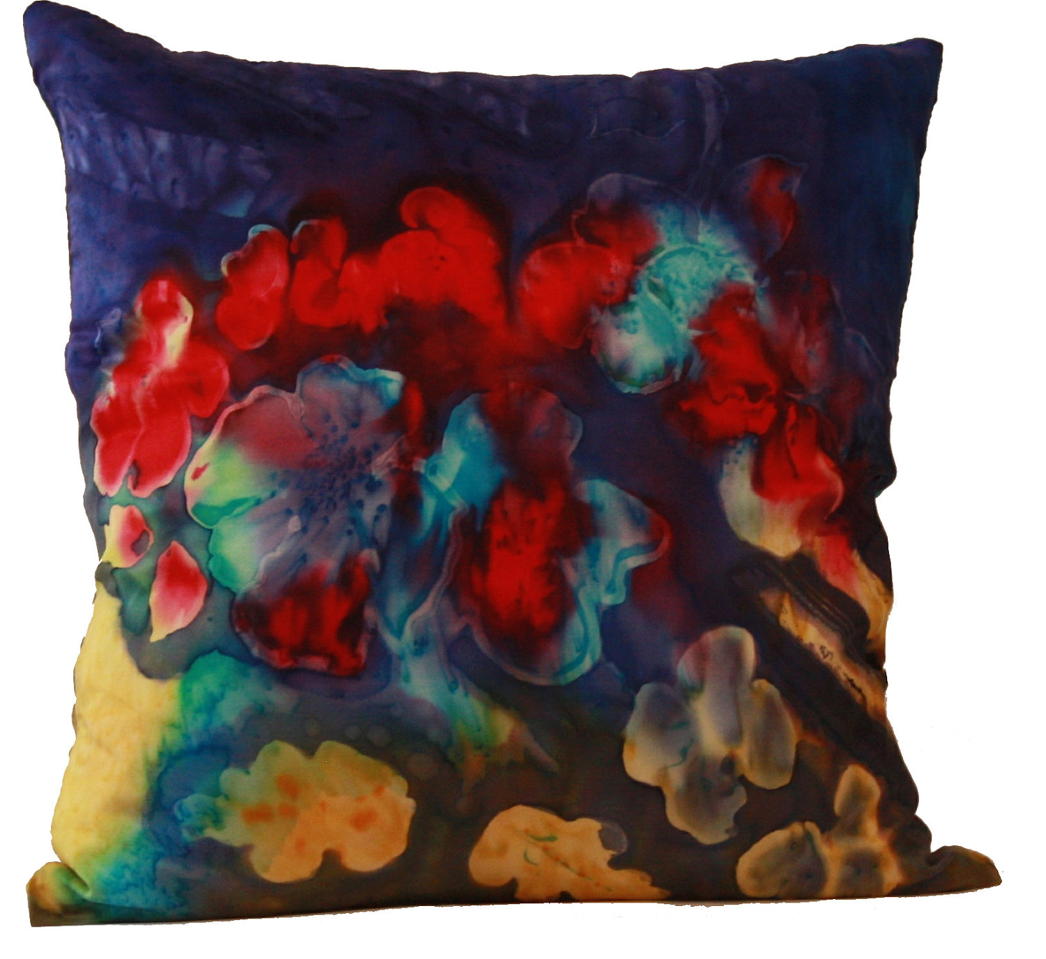 Silk Pillow Falling Flowers on Luulla